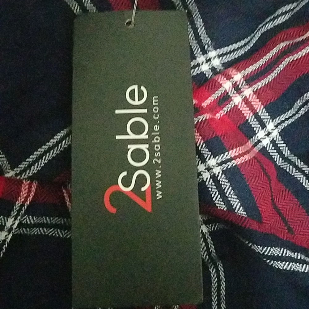 2sable plaid button up - Picture 2 of 3